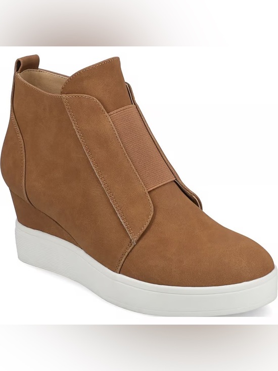 Paolo Shoes - Linea Paolo Suede Wedge Heel Sneaker Bootie Felicia (7)